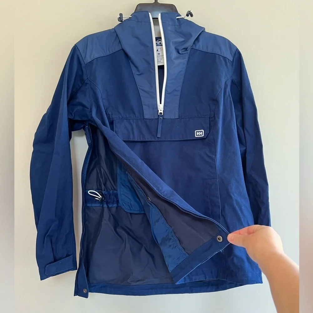 Helly Hansen Trollvann Anorak Hooded Pullover Jacket in Catalina Blue, size XS - Picture 12 of 12